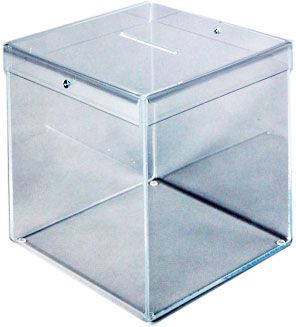 Urne plexiglas transparent 20cm avec couvercle amovible livraison rapide 48h Grand-Duché