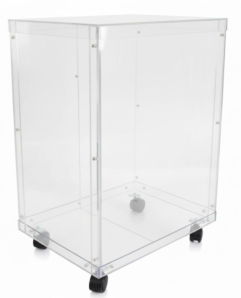 urne BACROL grande capacité roulettes plexiglas 55x40x70 cm fabrication demande luxembourg