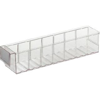 Bac divisible transparent LB 400 E TR