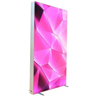 Totem RETROLUM1 100 x 200 cm avec visuel personnalisé