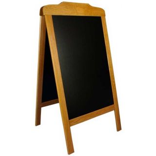 Chevalet stop trottoir ardoise chene135