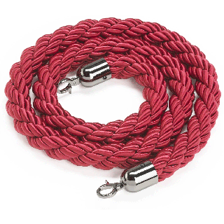 Corde pour poteau coloris rouge