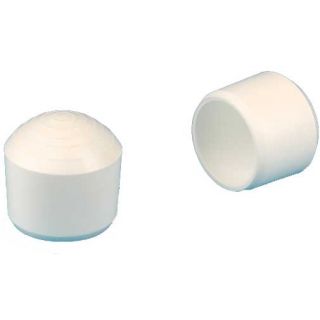 Embout couvrant porte tube PVC blanc