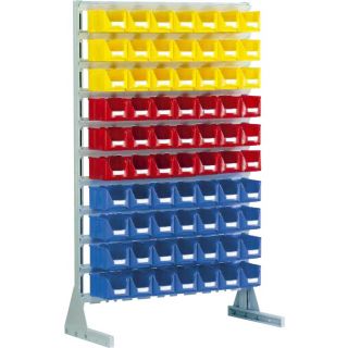 Rayonnage avec 70 bacs à bec 3 litres Systembox