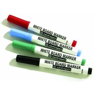 Feutres pour tableaux blancs, la pochette de 4 feutres 4 coloris