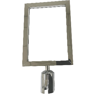 Porte affiche A4 vertical pour poteau