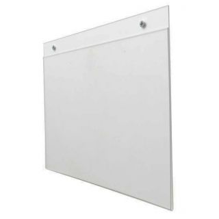 Porte visuel mural plexiglas A4 Horizontal prépercé avec vis