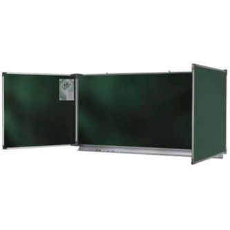 Tableau NF 100 x 400 cm triptyque émaillé vert