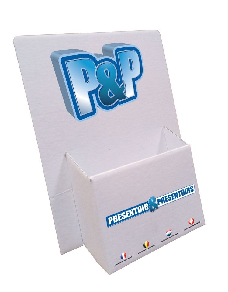 Présentoir A6 carton à personnaliser en ligne chez P&P