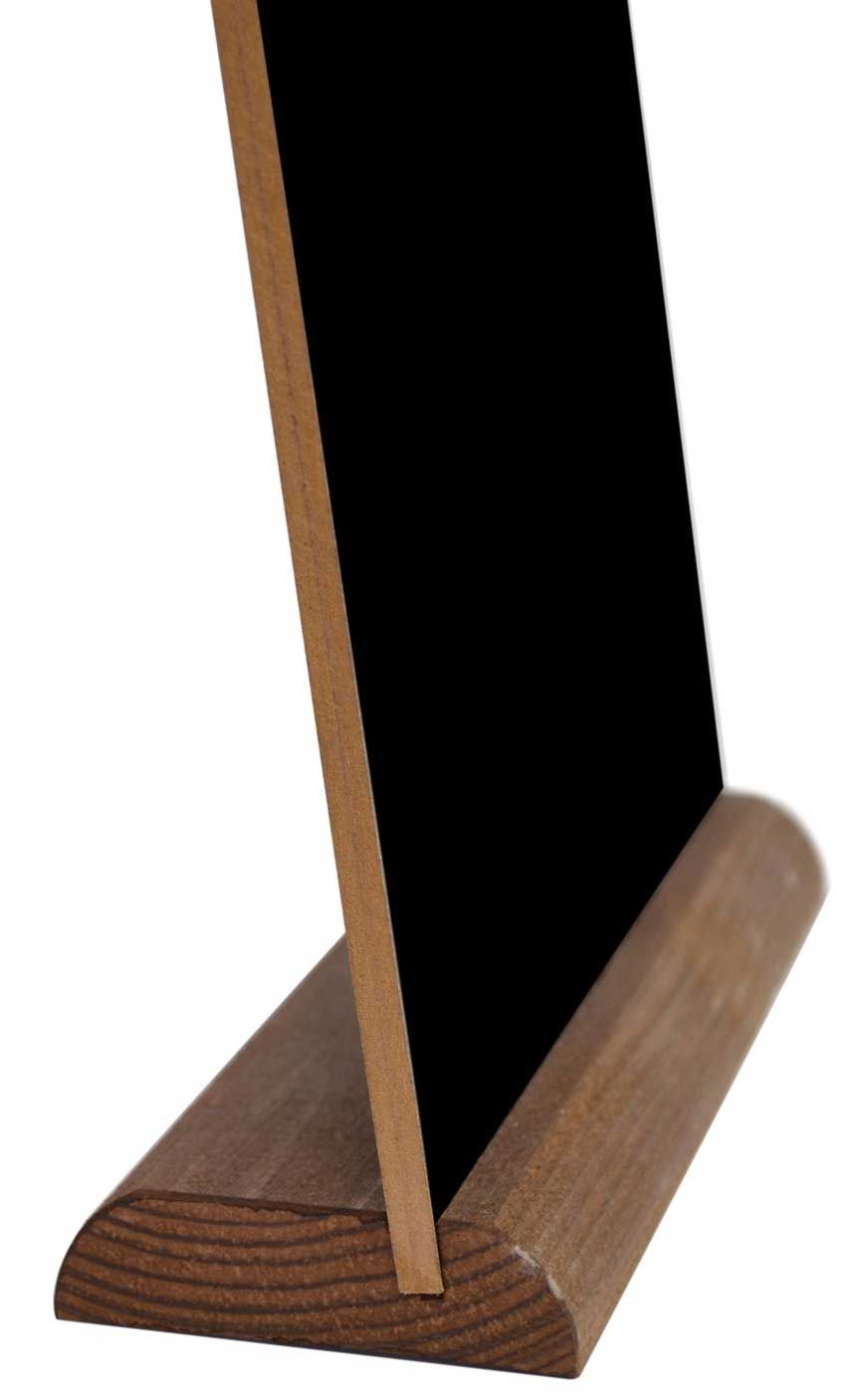 Ardoise de table avec socle en bois à commander en ligne chez P&P