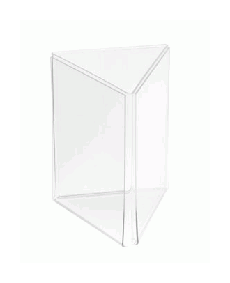 Porte visuel A4 vertical 3 faces PLEXI3A4V