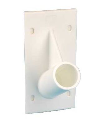 Porte tube PVC blanc 60°