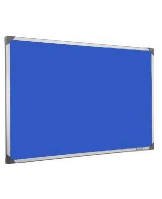 Tableau en feutrine bleu 60 x 90 cm cadre alu
