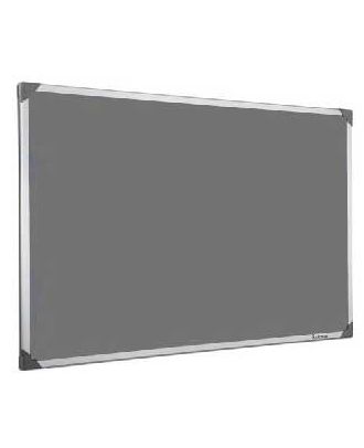 Tableau en feutrine grise 60 x 90 cm cadre alu